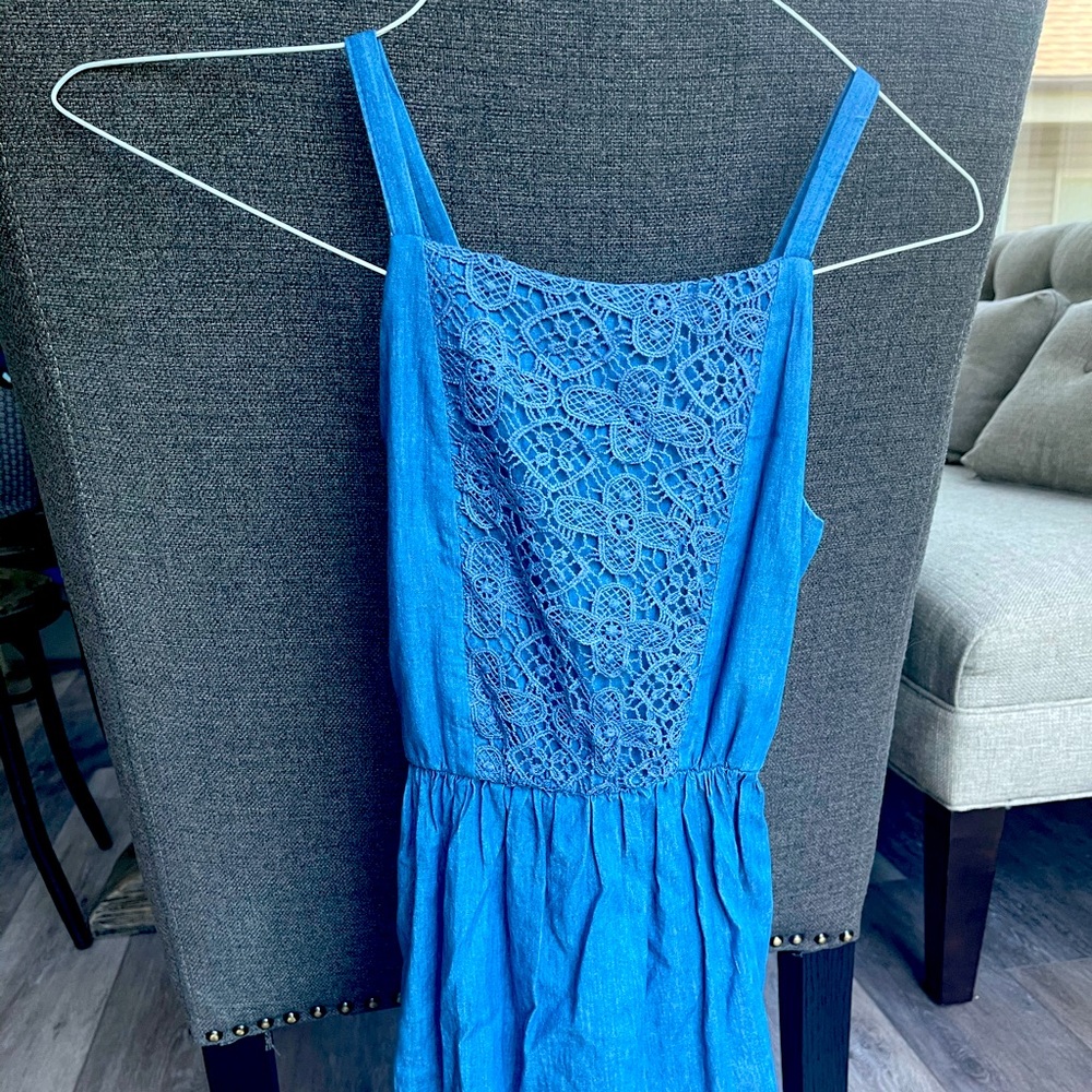 Girls summer denim dress